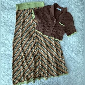 Free People - Montego Sweater Skirt Set